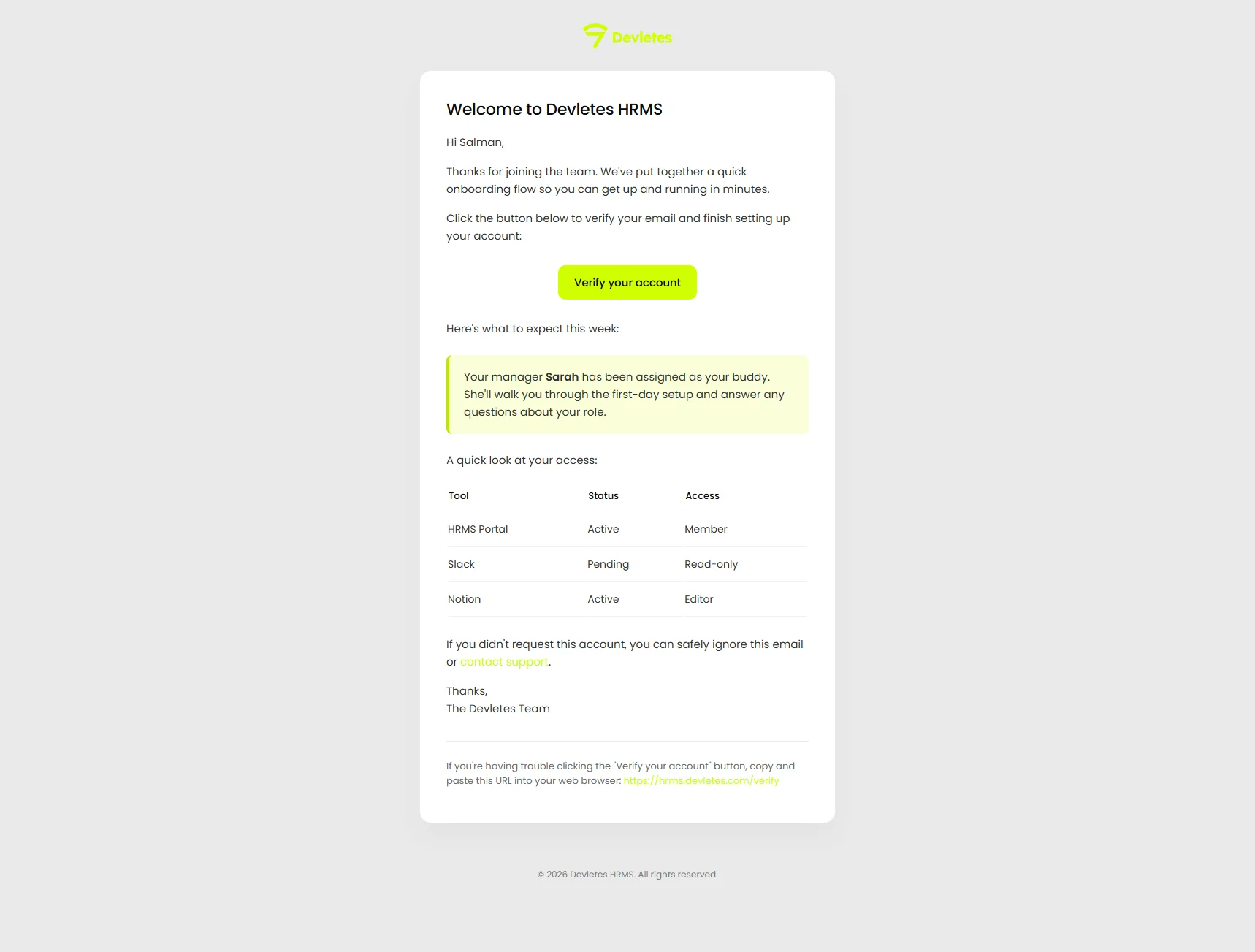 Orbit mail template (light)