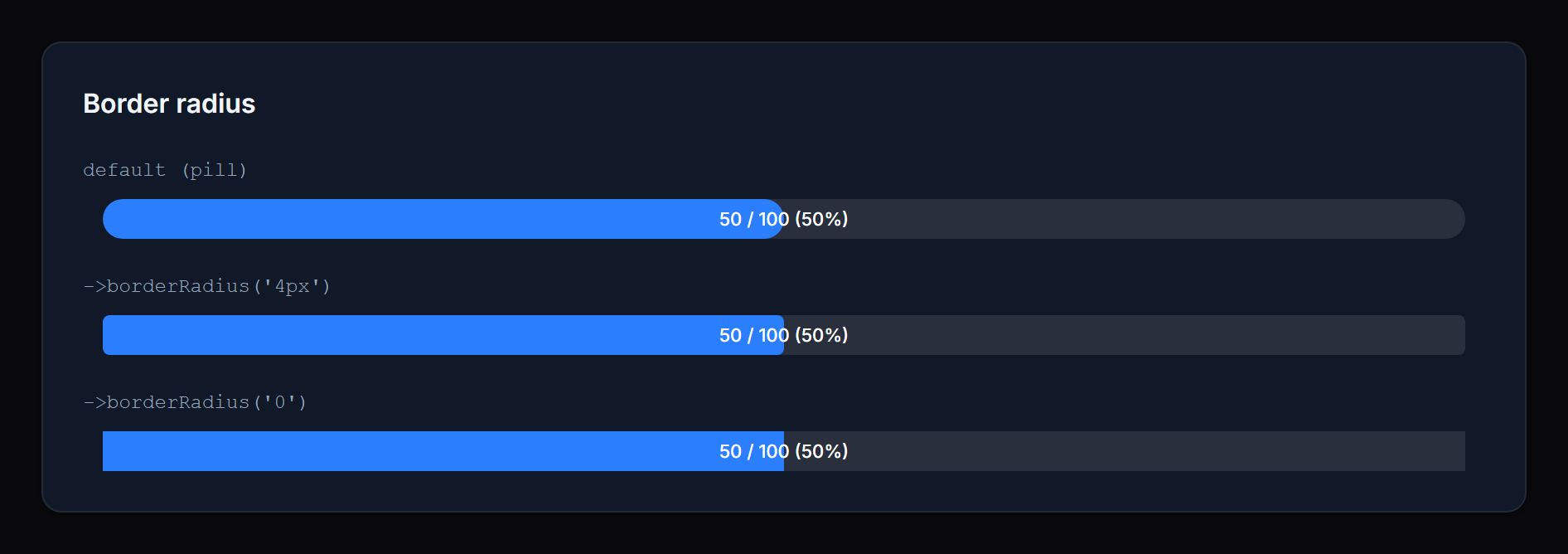 Border radius (dark)