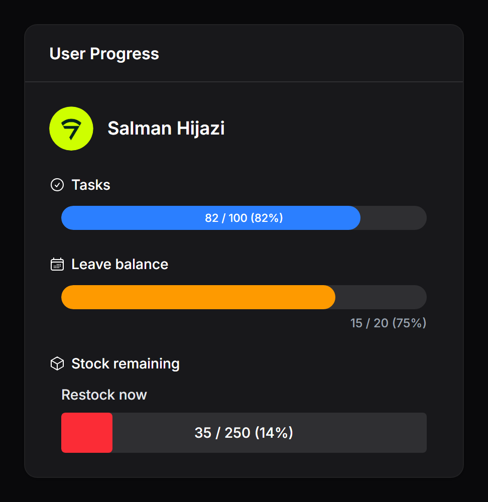Infolist integration (dark)