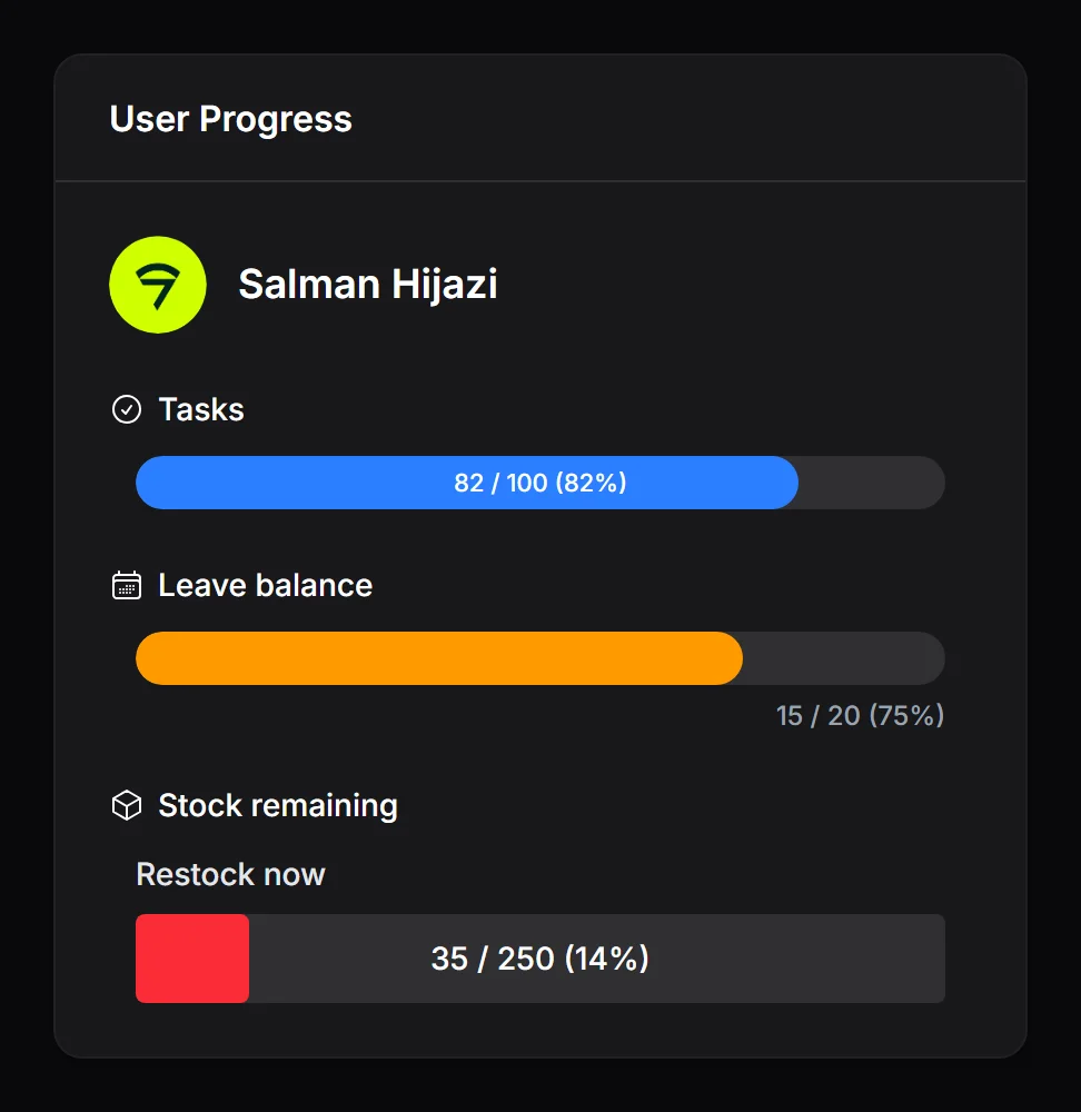 Infolist integration (dark)