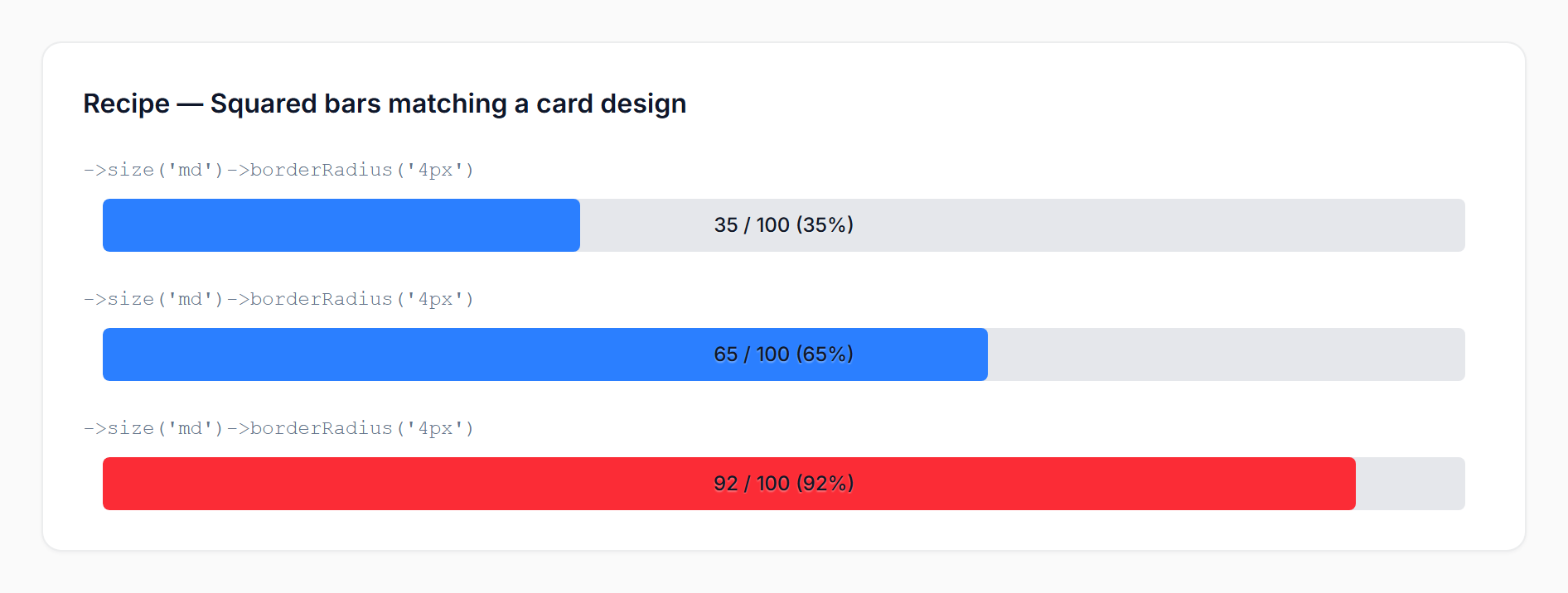 Squared bars recipe (light)