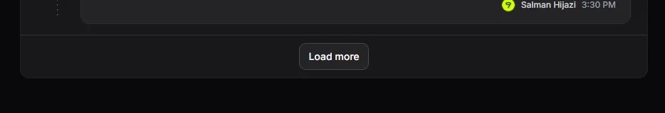 Load more button, dark mode