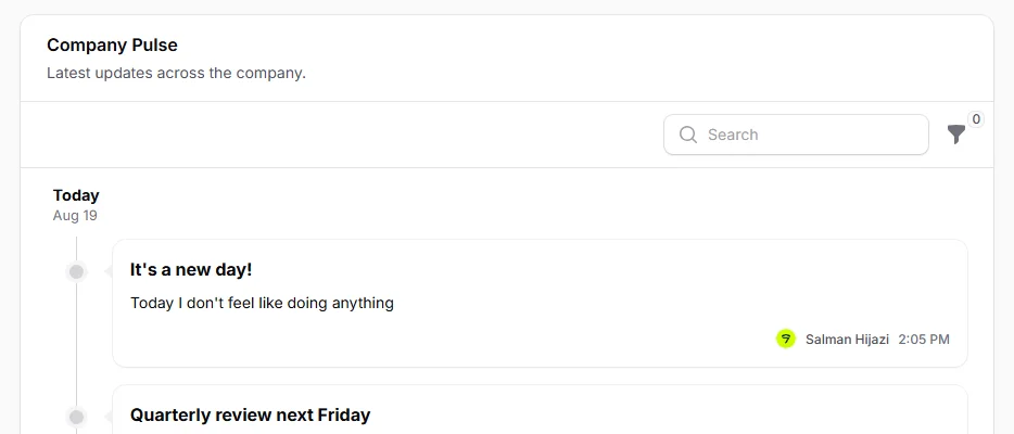 Search field, light mode